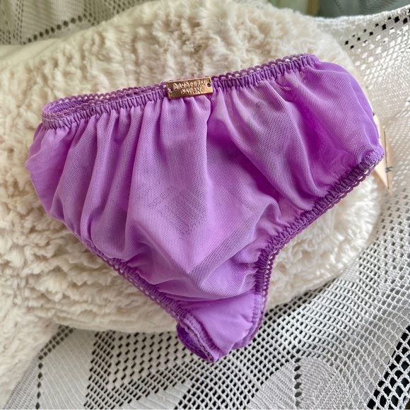 💜 Daydream Nation Purple LA Gin N Tonic Brazilian Cut Bikini Panty Panties NWT - Picture 3 of 9